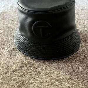 Brand New Telfar,  Black Bucket Hat with Logo never worn